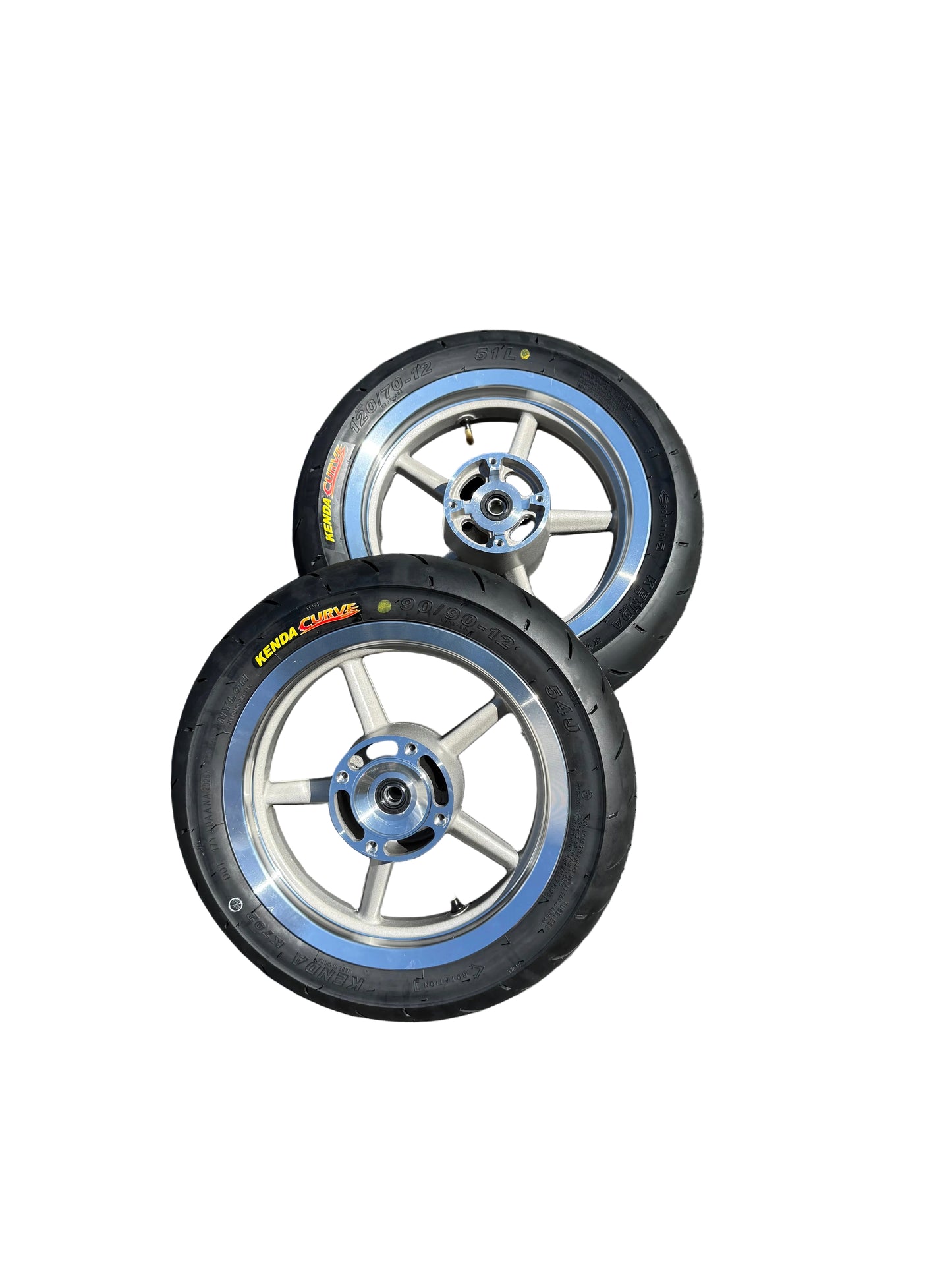 12-Inch Chrome SuperMoto Wheels for Tuttio/Yozma/Razor Etc.