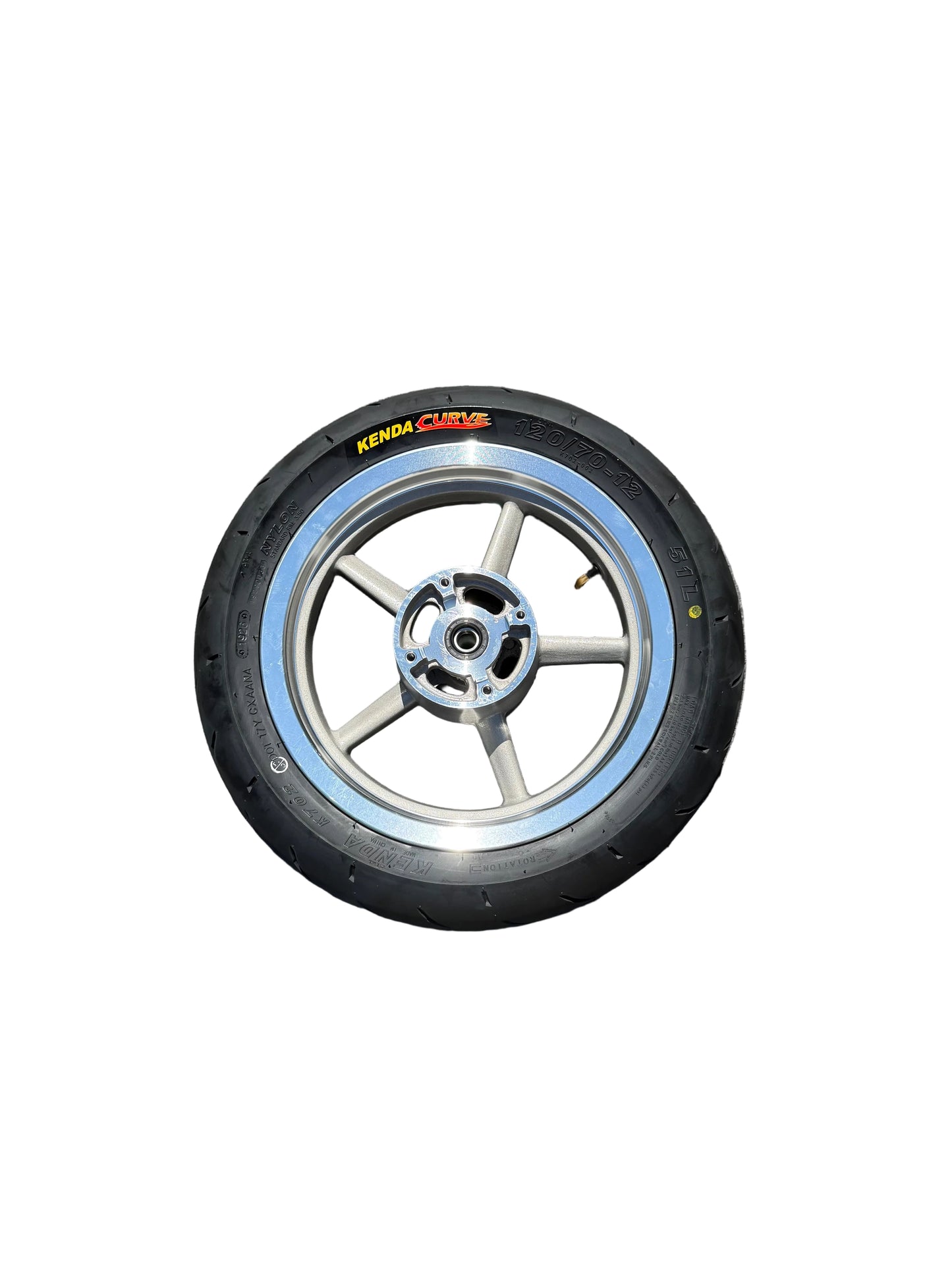 12-Inch Chrome SuperMoto Wheels for Tuttio/Yozma/Razor Etc.