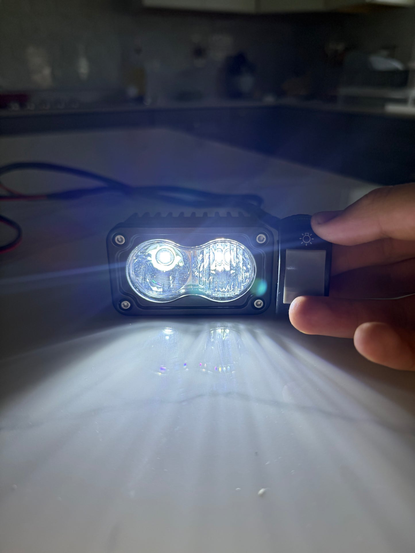Battery Powered Baja Light w/ Switch (V2)